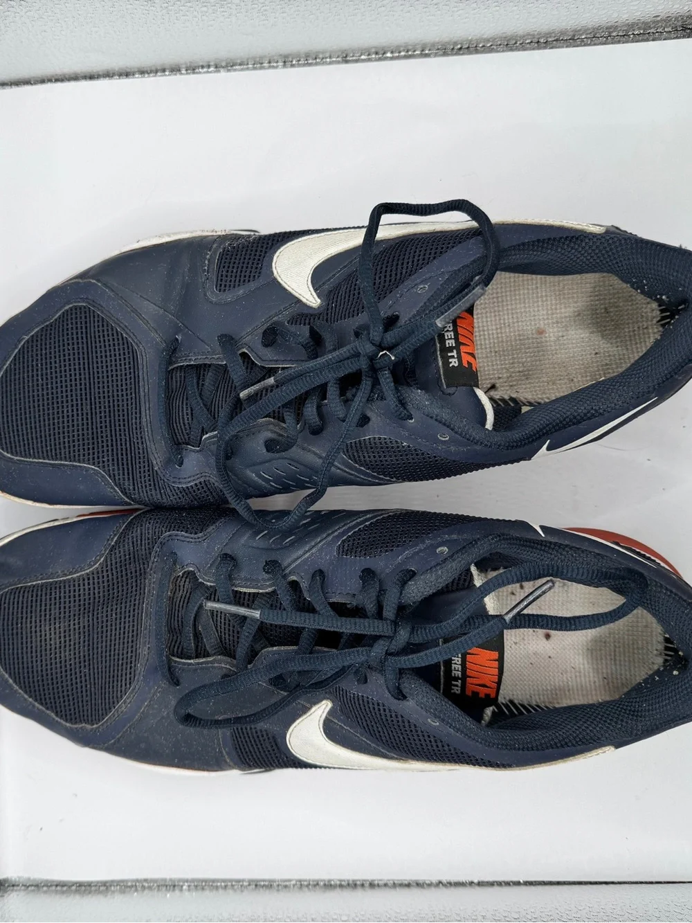 Nike Free TR Men’s Size 13 Navy White Red Training Athletic Shoes No Insoles